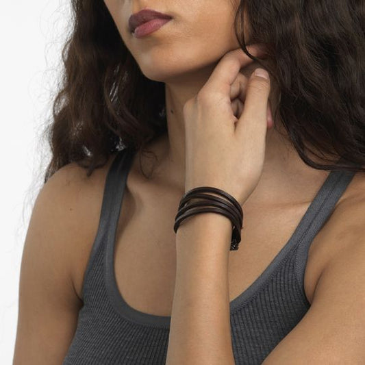 Bracciale Trollbeads Bracciale Cuoio Marrone