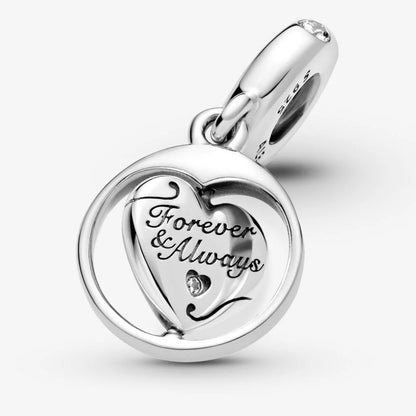 Charm Pendente Pandora Girevole Anima Gemella Forever & Always 799266C01