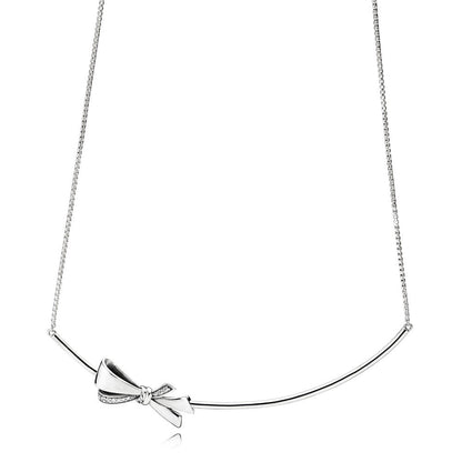 Pandora Bright Bow Necklace 397233cz
