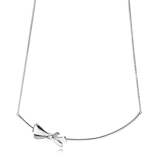 Pandora Bright Bow Necklace 397233cz