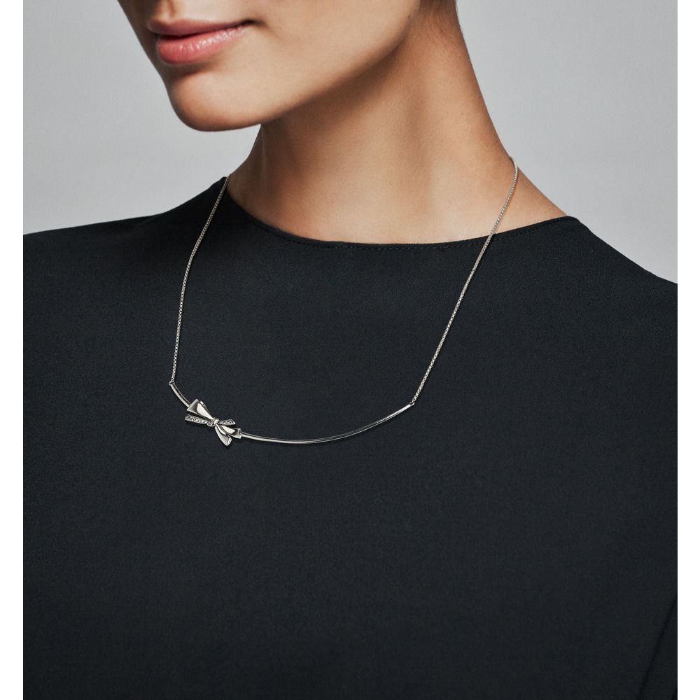 Pandora Bright Bow Necklace 397233cz