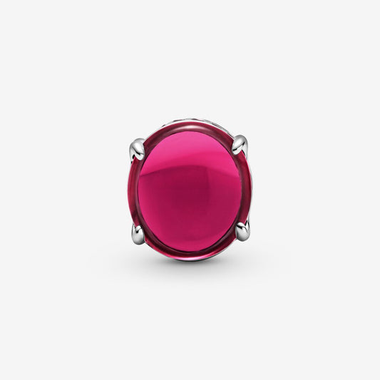 Pandora Charm with Fuchsia Oval Cabochon Stone 799309C01
