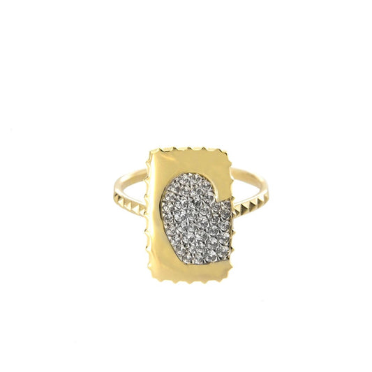 Anello Rue Des Mille Medaglia Cuore ANZ-009 RT CUO AU