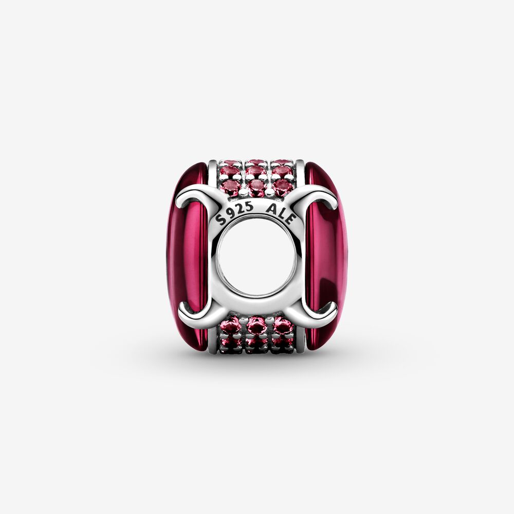 Pandora Charm with Fuchsia Oval Cabochon Stone 799309C01