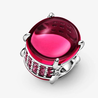 Pandora Charm with Fuchsia Oval Cabochon Stone 799309C01