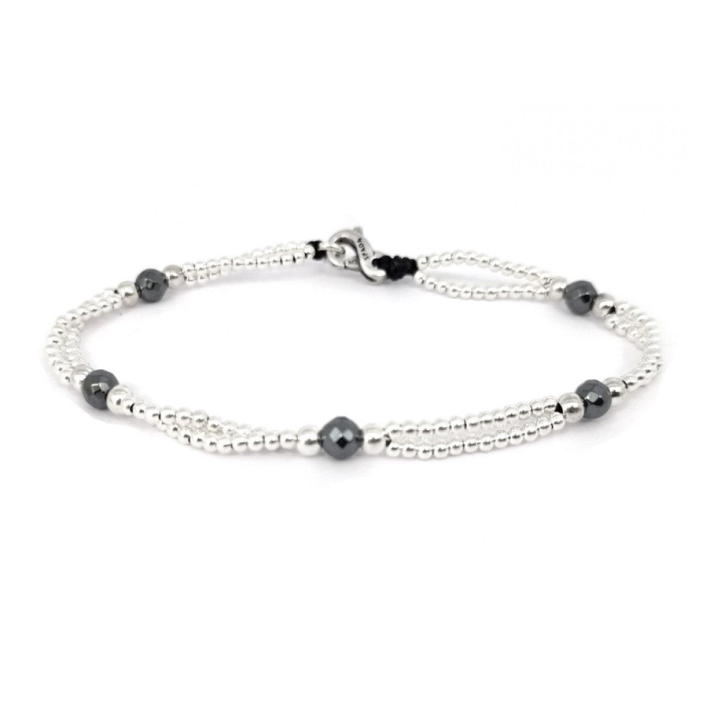 Spadarella spadino bracciale con pepite in argento 925 di diametro 6 mm e cotone nautico verde smeraldo.Fatto a mano.Unisex.Lunghezza 19 cm Spadarella spadino bracciale con pepite in argento 925 di diametro 6 mm e cotone nautico verde smeraldo.Fatto a mano.Unisex.Lunghezza 19 cm