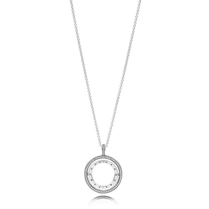 Pandora Spinning Hearts Necklace 397410CZ-60