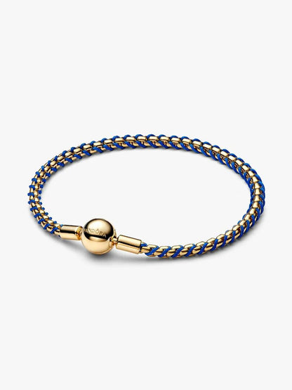 Bracciale Pandora Intreccio Tessuto Blu 563816C02