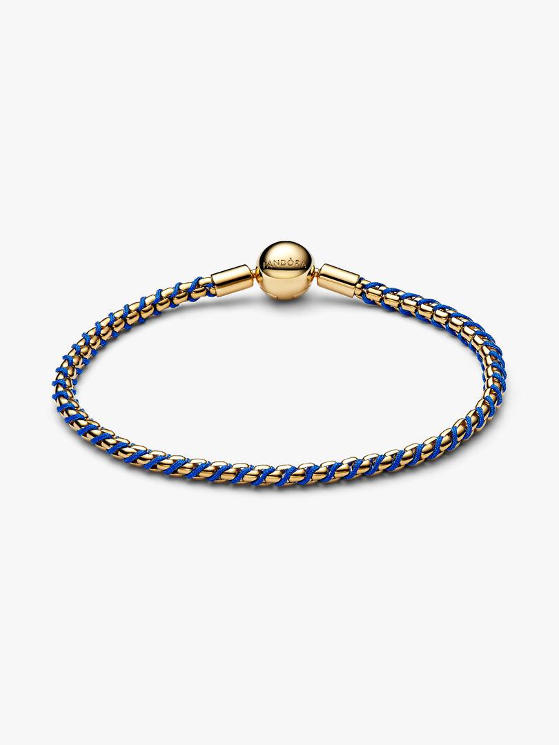 Bracciale Pandora Intreccio Tessuto Blu 563816C02