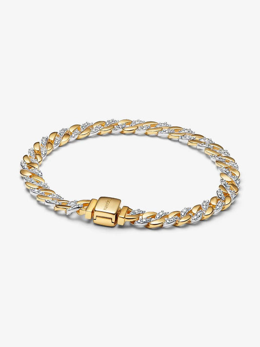 Pandora Tennis Bracelet Yellow Crystals 14k Gold Plating 561469C03