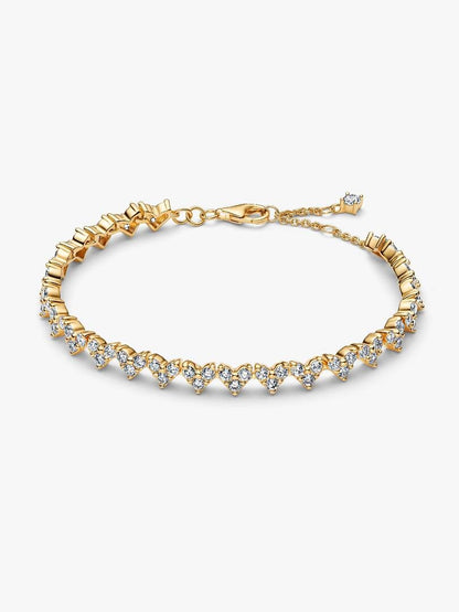 Pandora Tennis Bracelet Yellow Crystals 14k Gold Plating 561469C03
