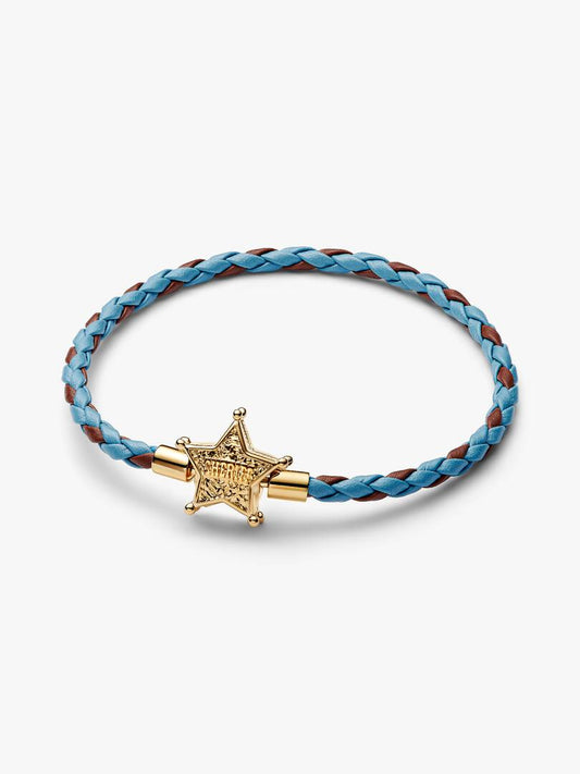Bracciale Pandora Disney Pixar, Toy Story, Bracciale in Pelle Stella dello Sceriffo 564605C01