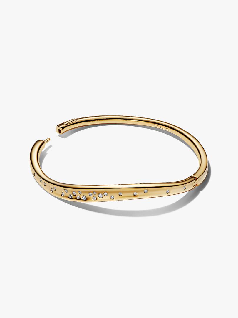 Bracciale Pandora Linea Sinuosa con Pietre Luminose 564655C01
