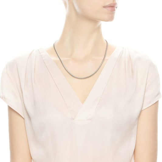 Pandora Silver Necklace with Gold Clasp 590742hg-45