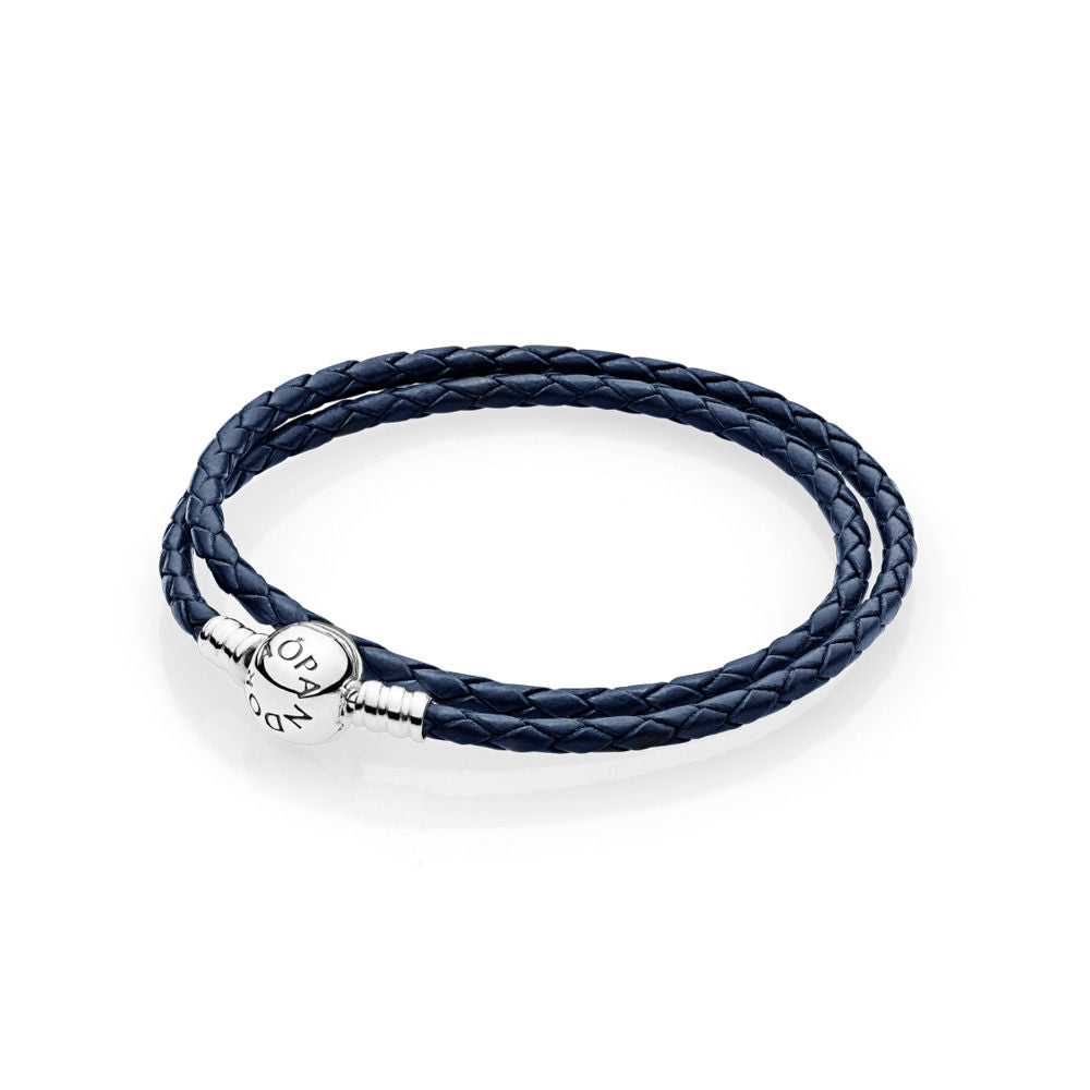 Pandora Double Wrap Leather Bracelet 590745CDB-D