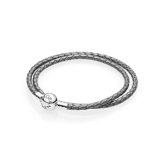 Pandora Double Wrap Leather Bracelet 590745CSG-D