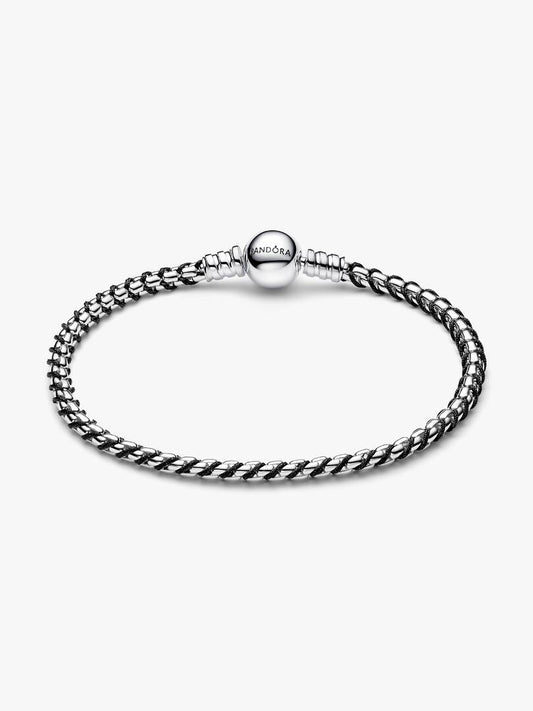 Bracciale Pandora Intreccio Tessuto Nero 593816C02