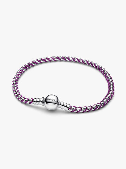 Bracciale Pandora Intreccio Tessuto Viola 593816C03