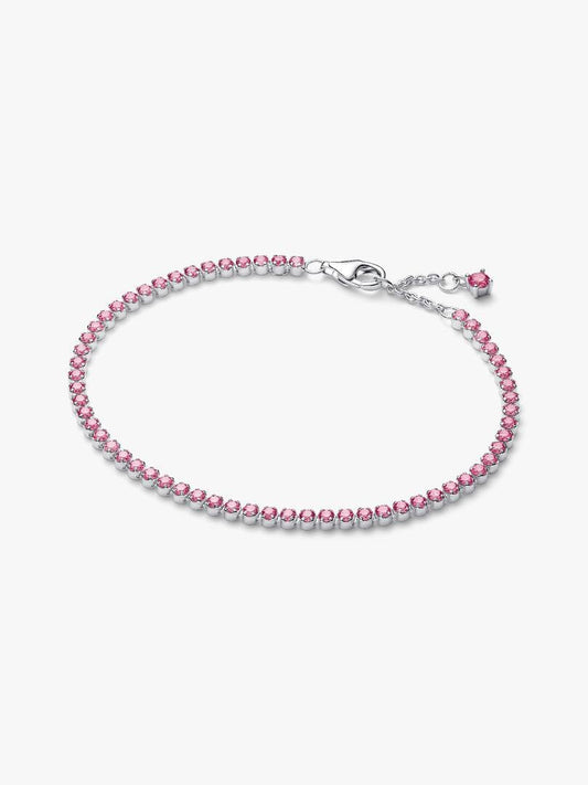 Bracciale Pandora Tennis con Pietre Rosa Piccole 593927C02
