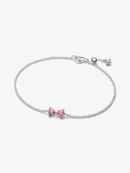 Bracciale Pandora Fiocco Luminoso Rosa Argento Sterling 925