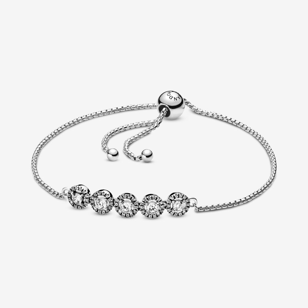 Pandora Sparkling Bracelet with Adjustable Clasp 598510C01