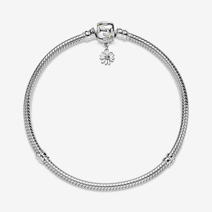 Pandora Moments Snake Chain Bracelet with Daisy Closure 598776C01