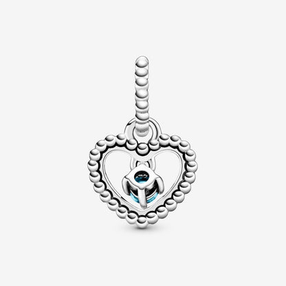 Charm Pendente Pandora A Cuore Azzurro Cielo Decorato Con Sfere 798854C07