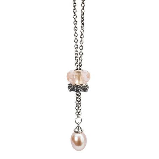 Collana Trollbeads Collana Fantasia con Perla Rosa