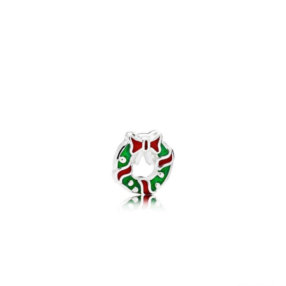 Pandora Petite Memories Small Christmas Wreath Charm 796397ENMX