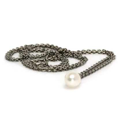 Collana Trollbeads Collana d'Argento Puro con Perla