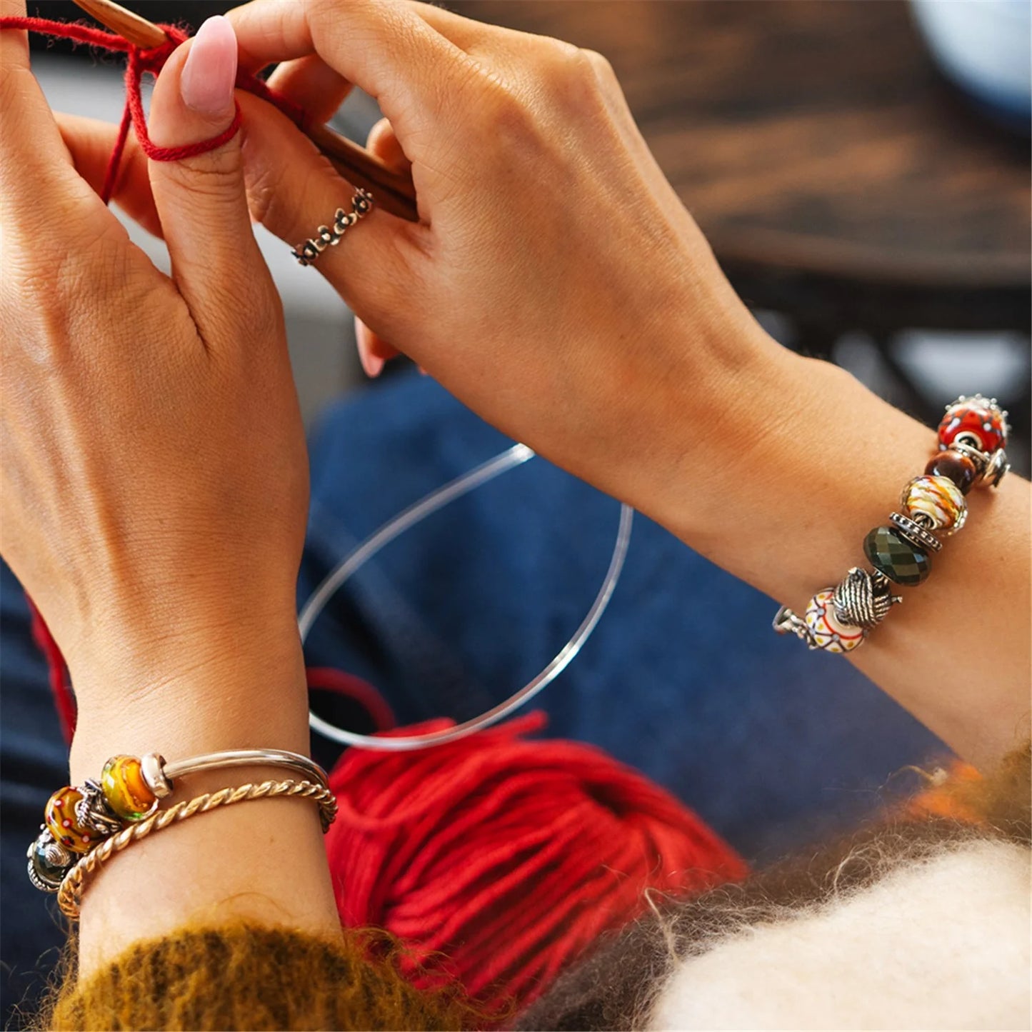 Silver Bead Ring Butterfly in Flight THUN by Trollbeads® - I Love Freedom TAGBE-10242EC