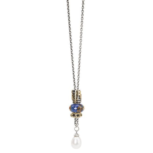 Collana Trollbeads Collana d'Argento Puro con Perla