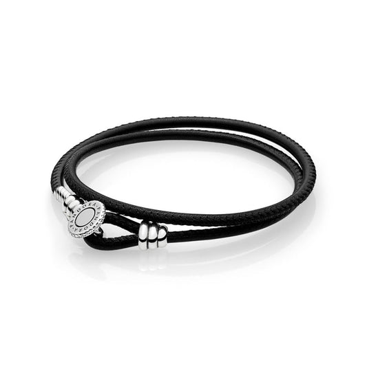 Braccialetto Pandora in pelle 597194CBK-D