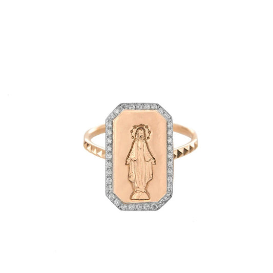 Anello Rue Des Mille Medaglia Madonnina ANZ-009 RT MD