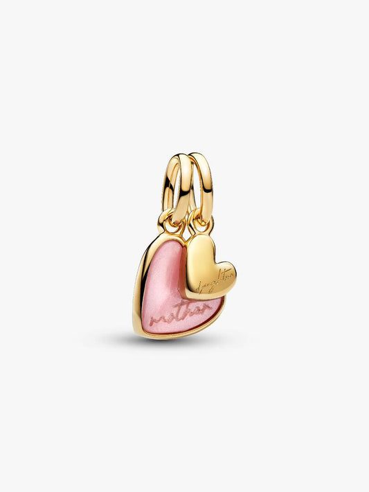 Charm Pandora Pendente Unione di Cuori Mamma e Figlia divisibile 763766C01