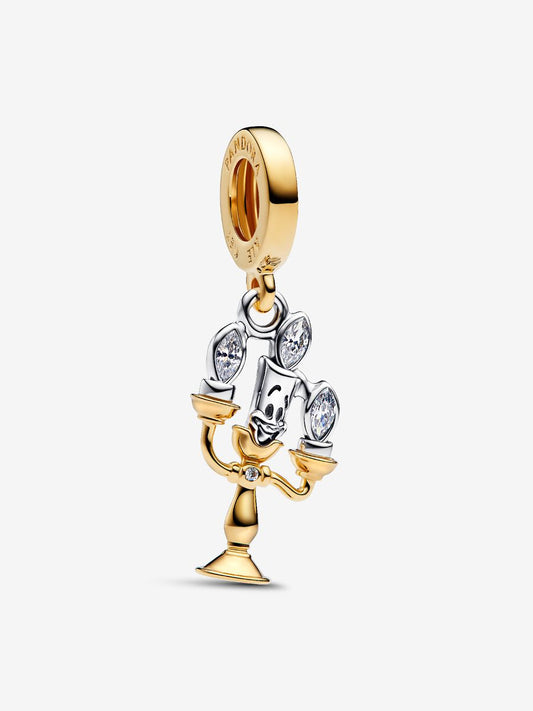 Charm Pandora Disney, La Bella e la Bestia, Pendente Lumiere 763985C01