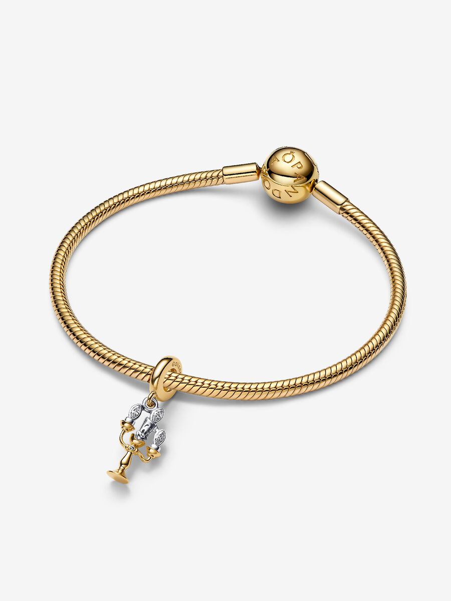 Charm Pandora Disney, La Bella e la Bestia, Pendente Lumiere 763985C01