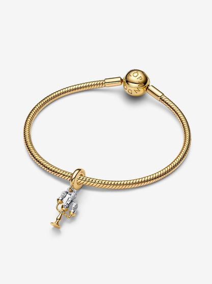 Charm Pandora Disney, La Bella e la Bestia, Pendente Lumiere 763985C01