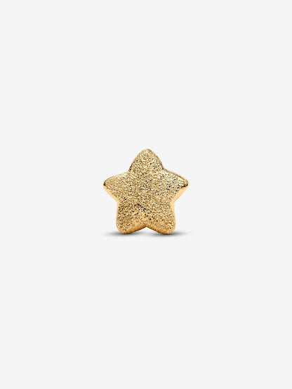 Mini Charm Pandora Stella effetto diamantato Placcatura in Oro 14k