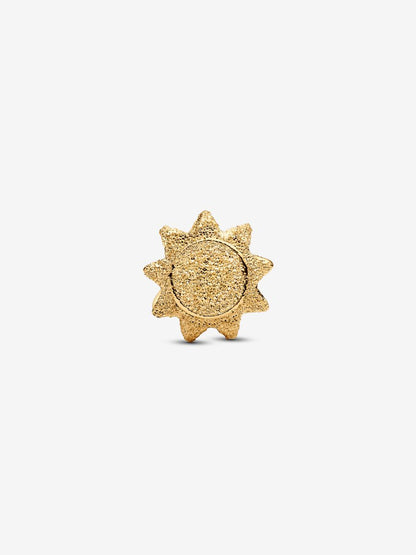 Mini Charm Pandora Sole effetto diamantato Placcatura in Oro 14k