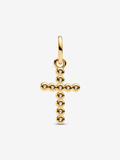 Charm Pandora Pendente Croce Luminosa Placcatura in Oro 14k 764063C01