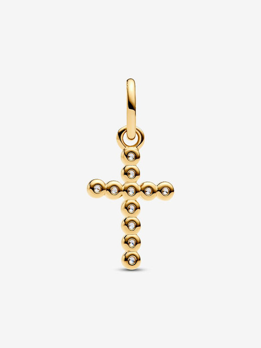 Charm Pandora Pendente Croce Luminosa Placcatura in Oro 14k 764063C01