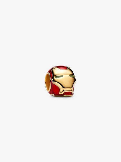 Charm Pandora Marvel, Avengers, Elmo di Iron Man Placcatura in Oro 14k