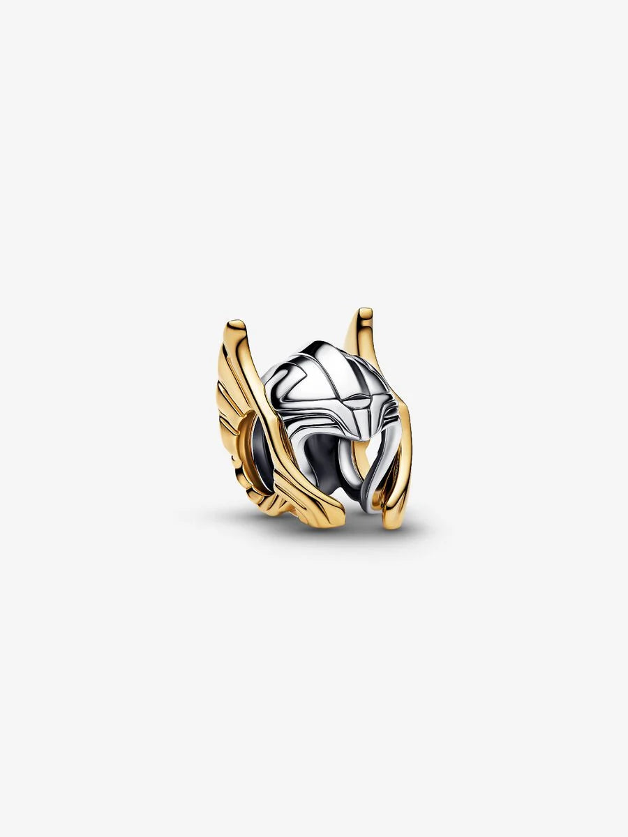 Charm Pandora Marvel, Avengers, Elmo di Thor Argento Sterling 925, Placcatura in Oro 14k