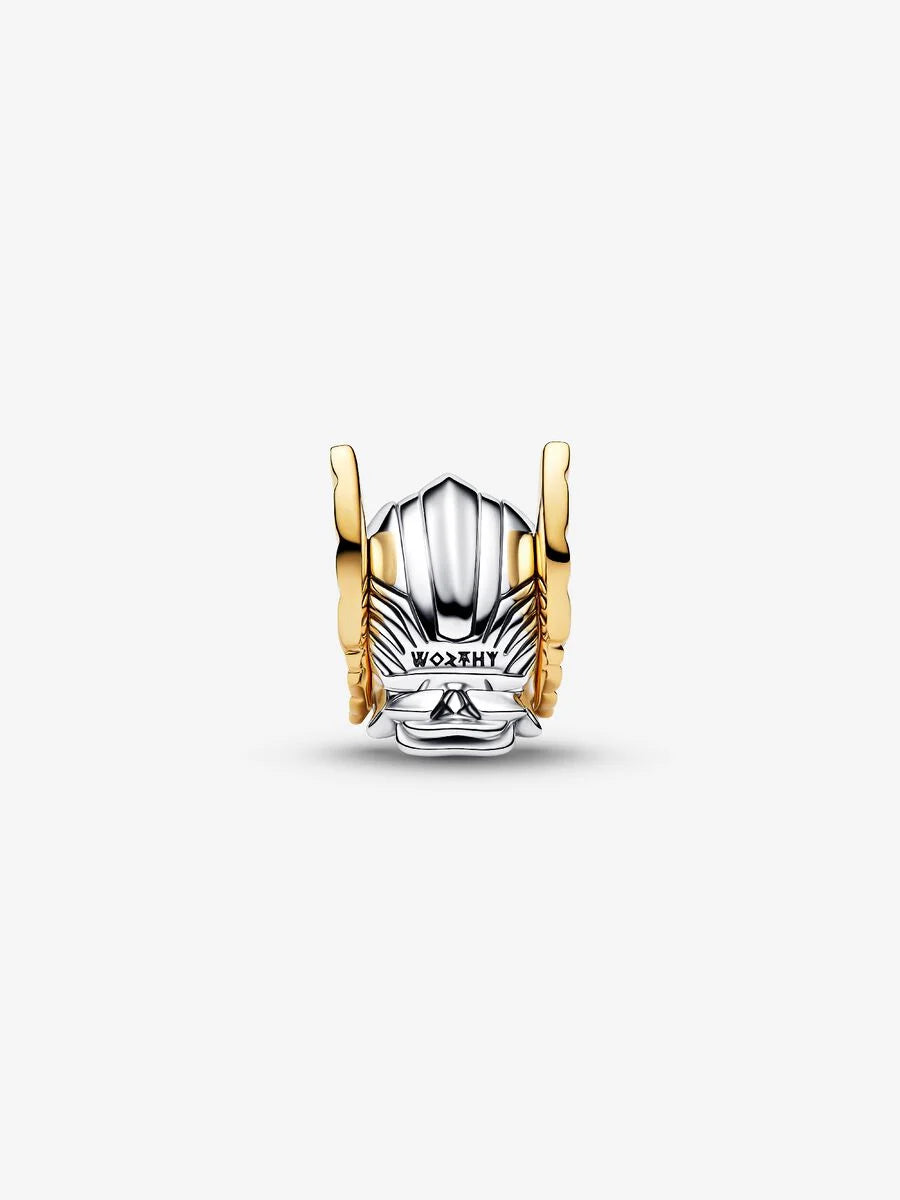 Charm Pandora Marvel, Avengers, Elmo di Thor Argento Sterling 925, Placcatura in Oro 14k
