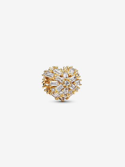 Charm Pandora Cuore Raggi Luminosi Placcatura in Oro 14k 764240C01