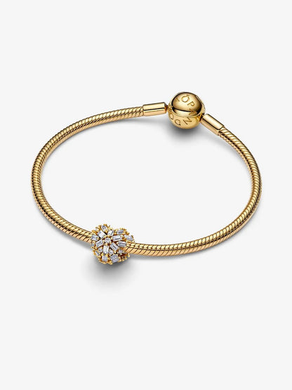 Charm Pandora Cuore Raggi Luminosi Placcatura in Oro 14k 764240C01