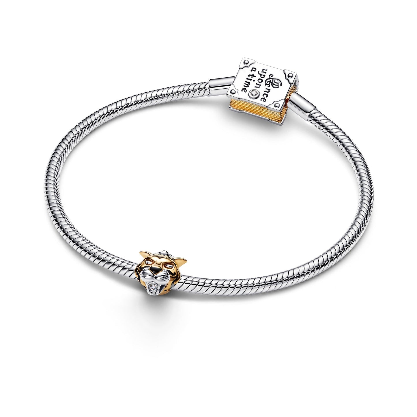 Charm Pandora Principesse Disney, Jasmine, Rajah con diamante creato in laboratorio - 764404C01