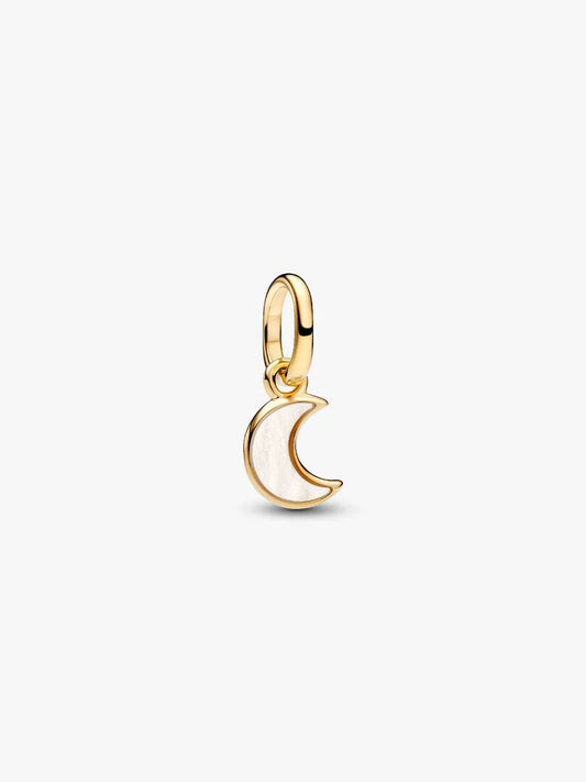 Charm Pandora Mini Pendente Luna Crescente Bianca Pandora ME 764614C01