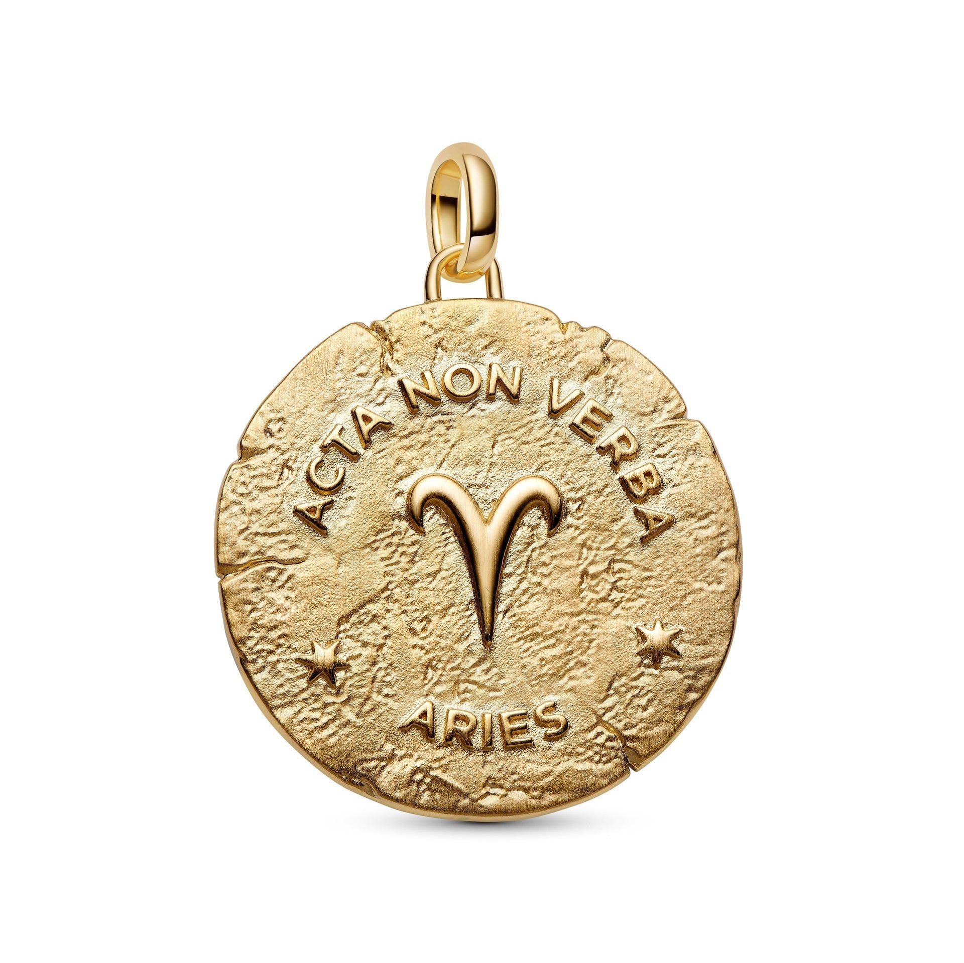 Charm Pandora Medallion XL Ariete "Acta Non Verba" - 764997C01